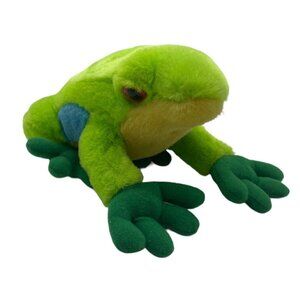 Vtg Wildlife Artists Small Of The Wild Red Eyed Tree Frog 1995 Realistic Plush
